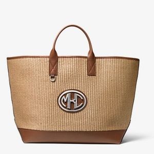 Michael Kors Collection Monogram Woven Tote